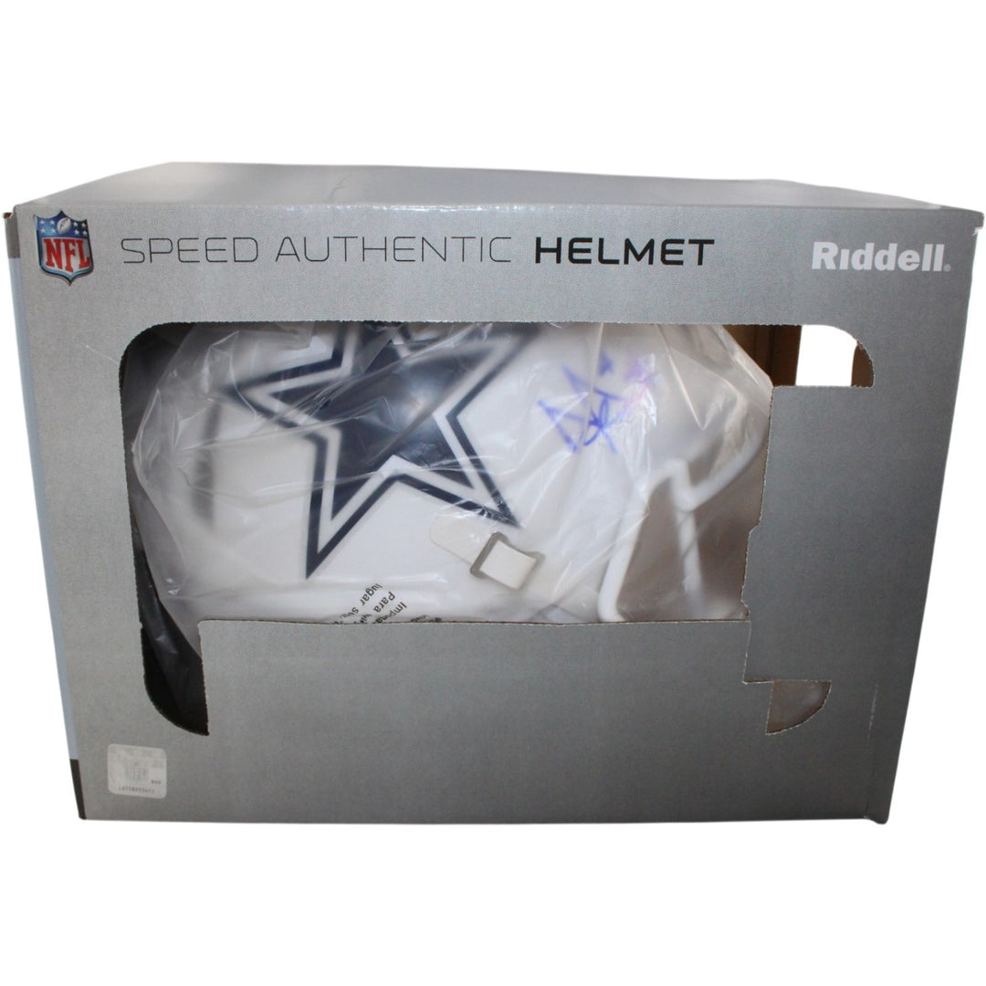 Dak Prescott Autographed Dallas Cowboys Authentic Alt 22 Helmet Beckett 56316