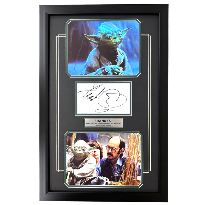 Frank Oz Autographed Cut Framed 8x10 Yoda Photo Collage JSA COA Signed