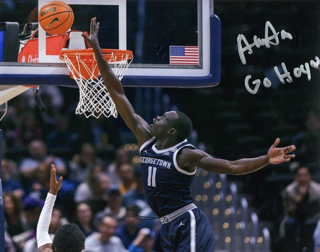 Akok Akok Georgetown Hoyas Autographed 8x10 Photo (CX Auth)