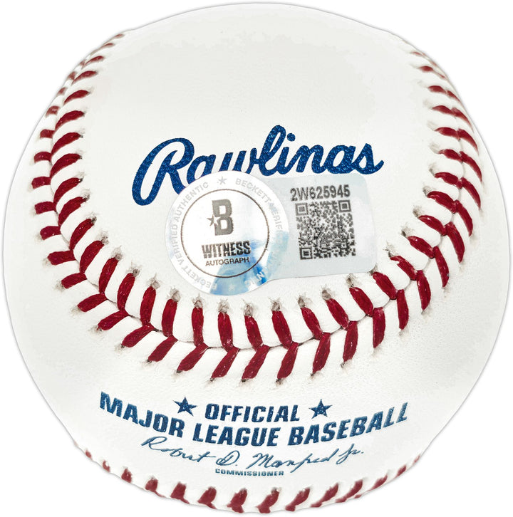 Adrian Beltre Signed Retirement Logo MLB Baseball Texas Rangers Beckett Wit