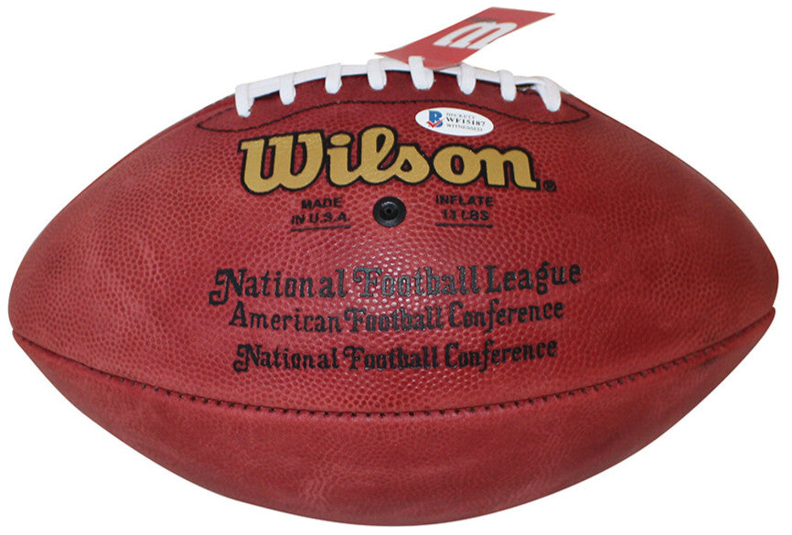 Howie Long Autographed Oakland Raiders Official Tagliabue Football HOF BAS 31456