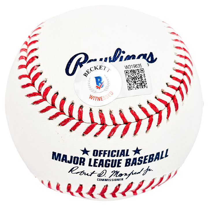 David Cone Signed MLB Baseball New York Yankees "PG 7-18-99" Beckett Witness