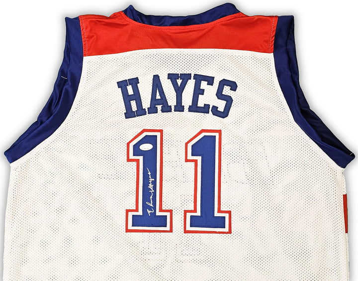 Washington Bullets Elvin Hayes Autographed Signed White Jersey JSA