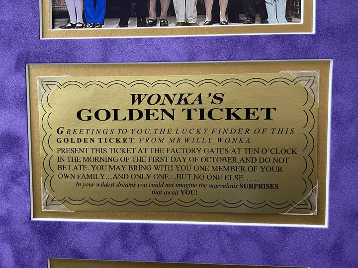 Willy Wonka Kids x5 Signed Framed 11x14 Photo Golden Ticket Themmen COA Auto Blk