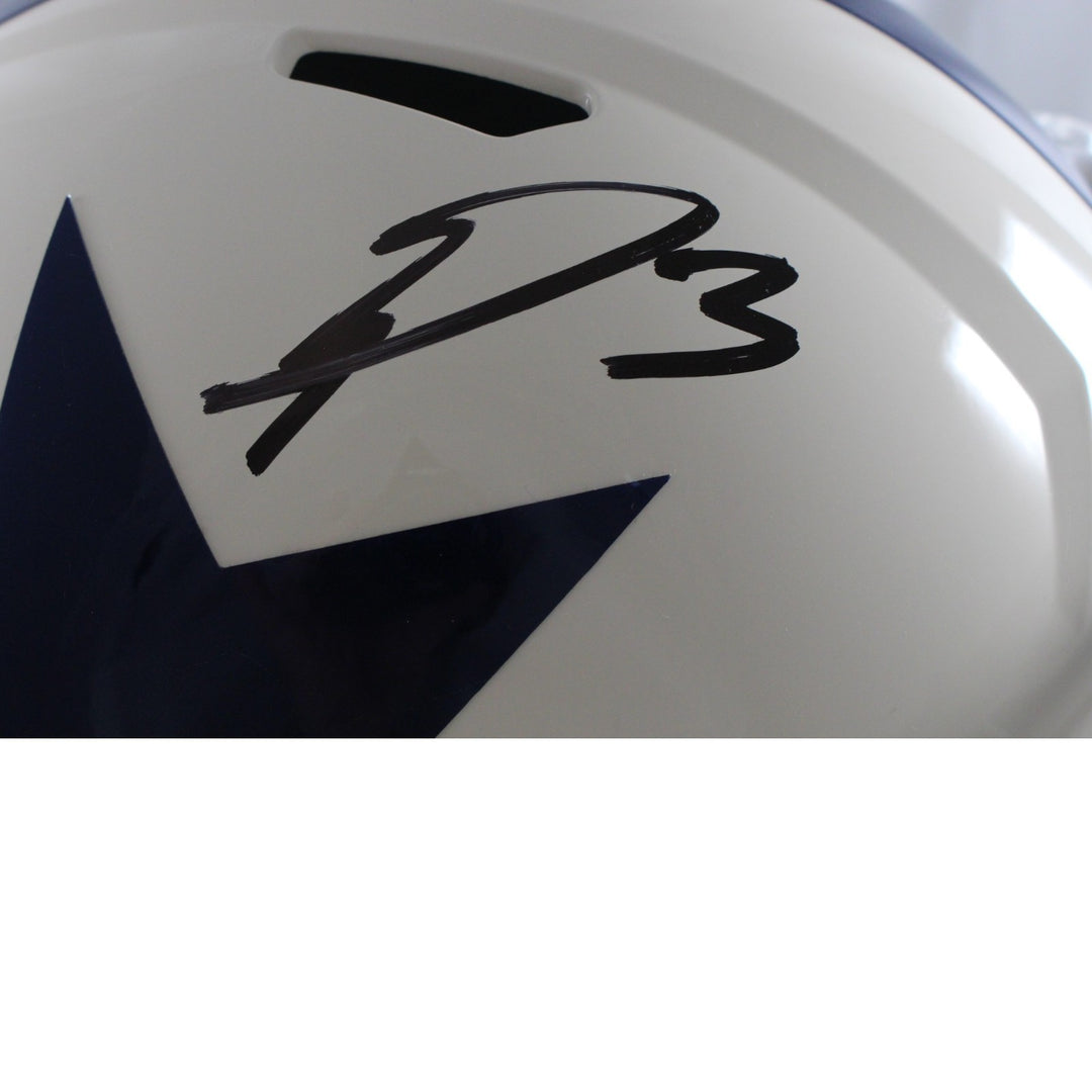 George Pickens Autographed/Signed Dallas Cowboys F/S Retro Helmet JSA 56180
