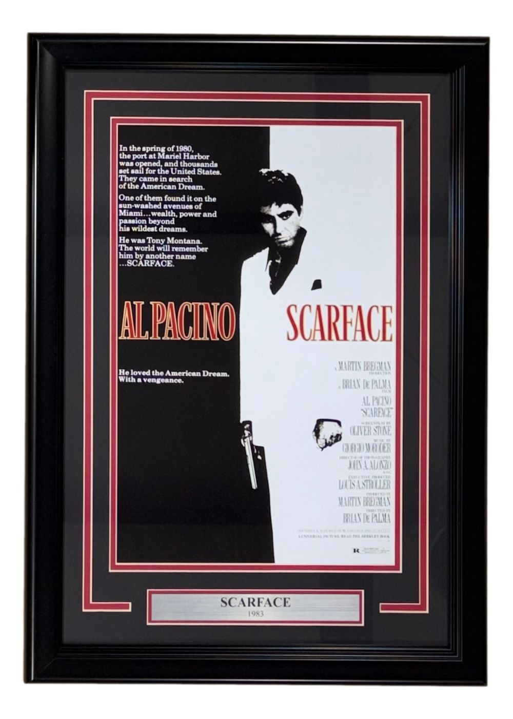 Al Pacino Framed 11x17 Scarface Photo