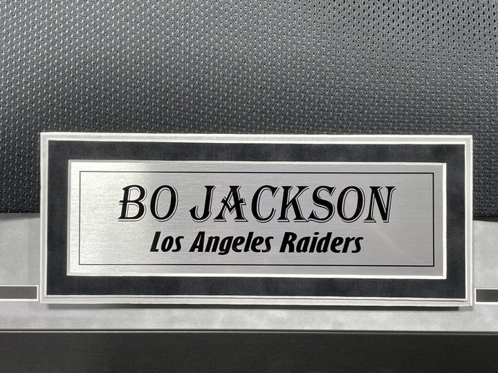 Bo Jackson Autographed Los Angeles Raiders Jersey Framed BAS Signed Vegas
