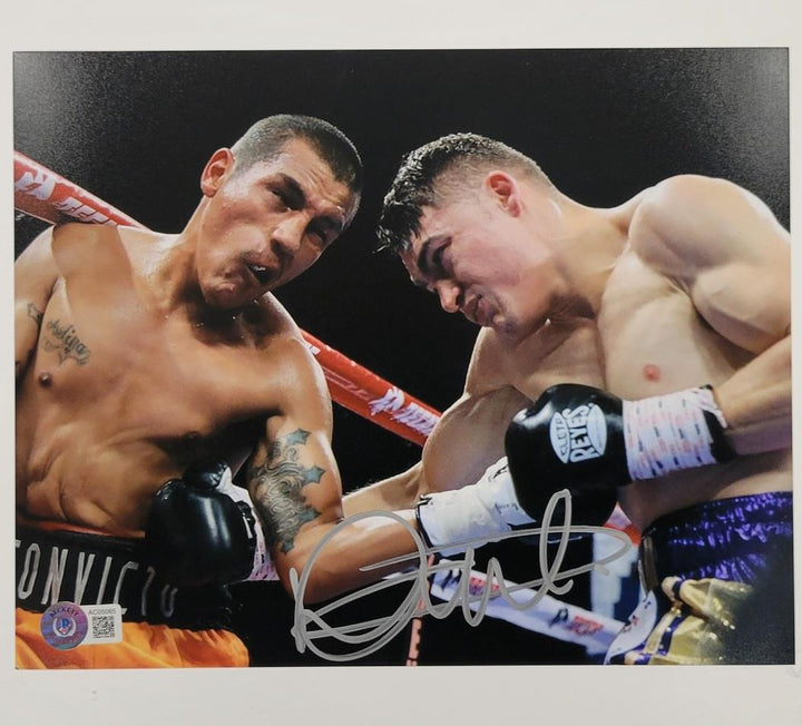 Oscar Duarte signed 8x10 photo boxing autograph (B) ~ Beckett BAS