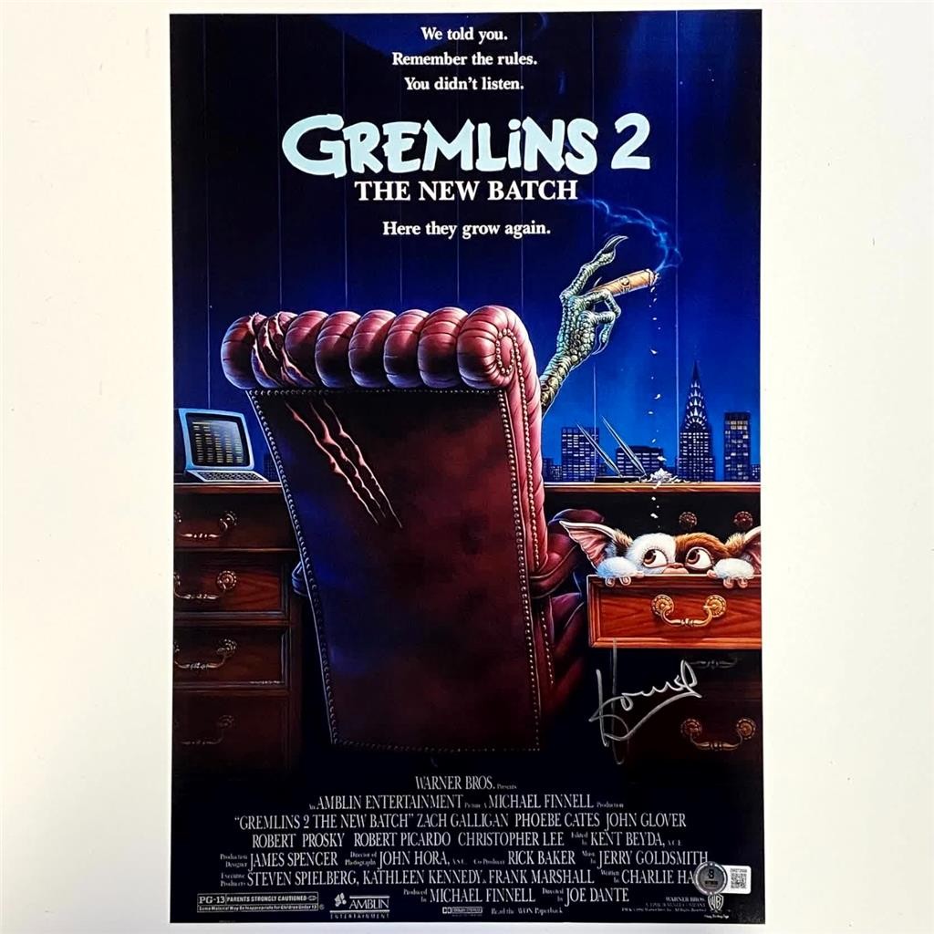 Howie Mandel signed Gremlins 2 Photo 11x17 Movie Poster autograph ~ Beckett BAS