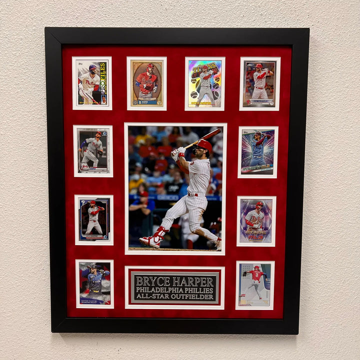 Bryce Harper 10-Card Custom Display Frame Philadelphia Phillies