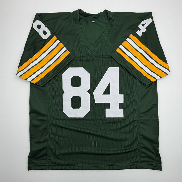 Autographed/Signed Carroll Dale Green Bay Green Football Jersey JSA COA