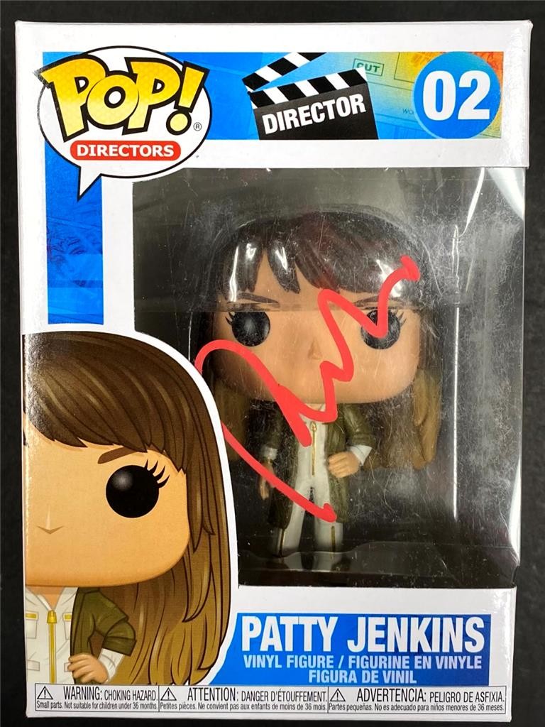 Director Patty Jenkins signed Funko Pop! 2 Wonder Woman autograph B~ Beckett BAS