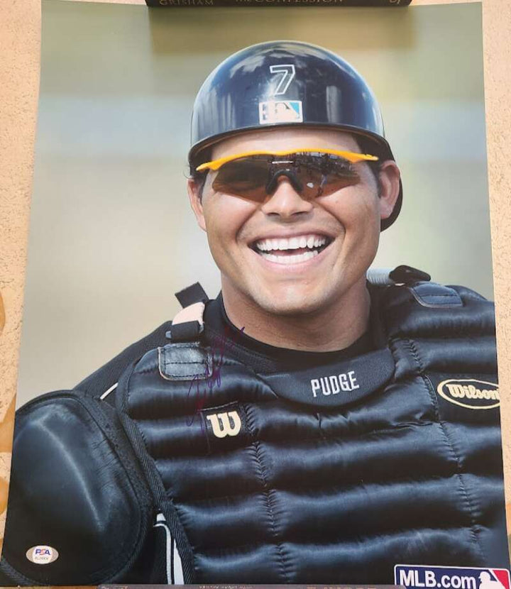 Ivan Rodriguez PSA DNA Signed 16x20 Photo Autograph Rangers
