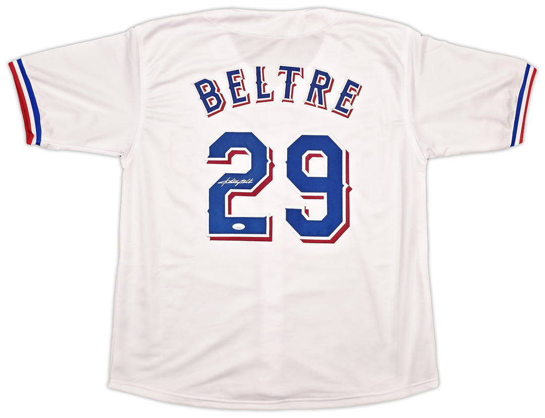 Texas Rangers Adrian Beltre Autographed White Jersey JSA