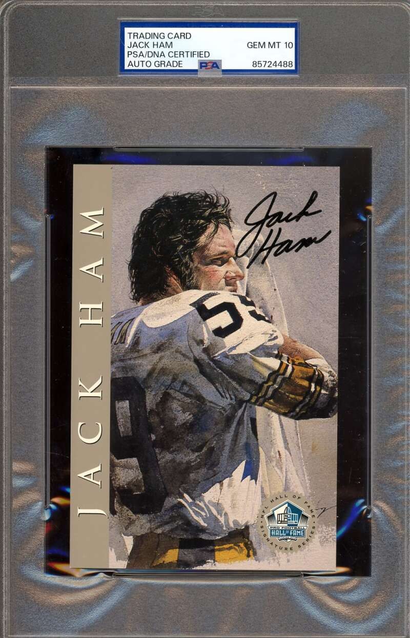 Jack Ham Gem Mint 10 PSA DNA Signed 1998 HOF Signature Series Auto