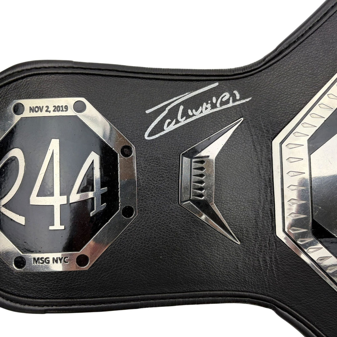 Autographed/Signed Charles Oliveira UFC Replica BMF Championship Belt PSA COA