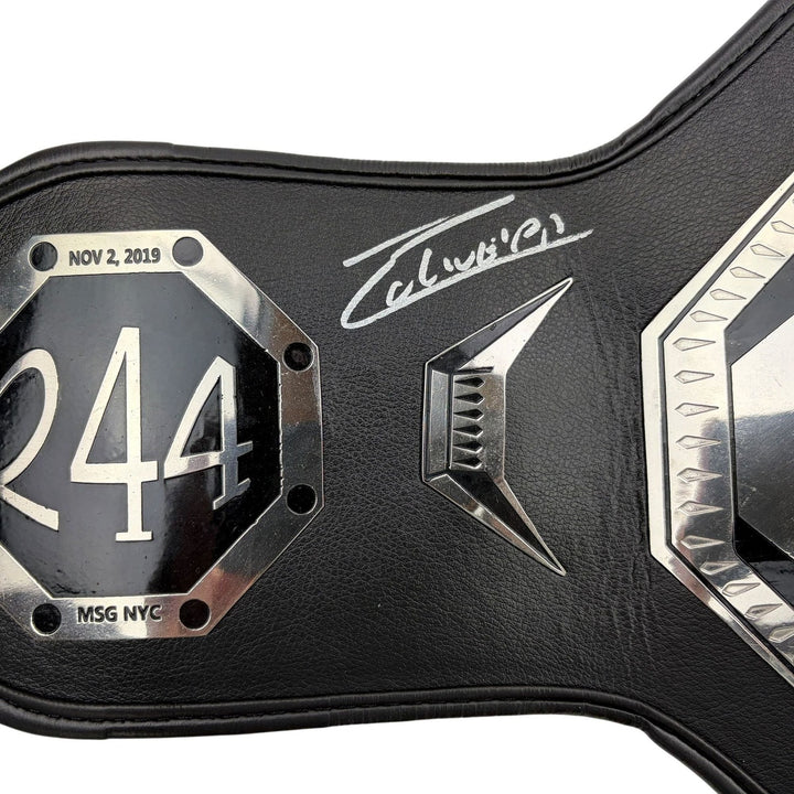 Autographed/Signed Charles Oliveira UFC Replica BMF Championship Belt PSA COA