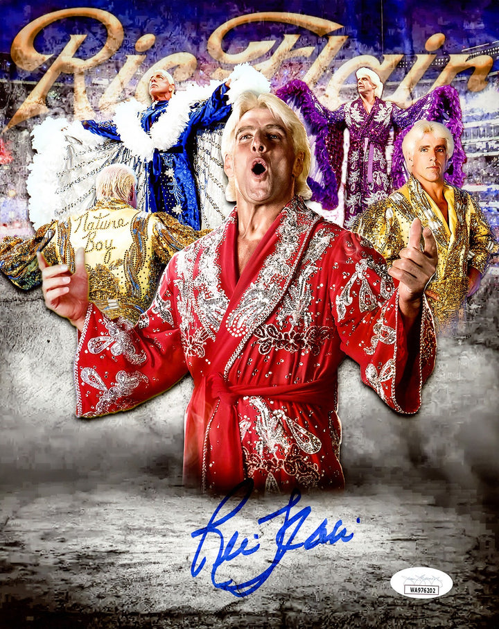 Ric Flair Signed Framed 8x10 Photo WWE JSA