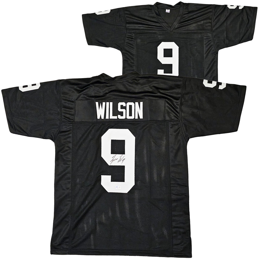 Las Vegas Raiders Tyree Wilson Signed Black Jersey Beckett BAS