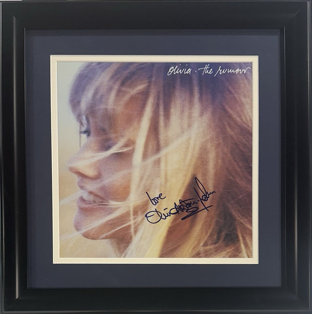 Olivia Newton John Signed The Rumour Framed Album Love Auto Mint JSA Loa Letter