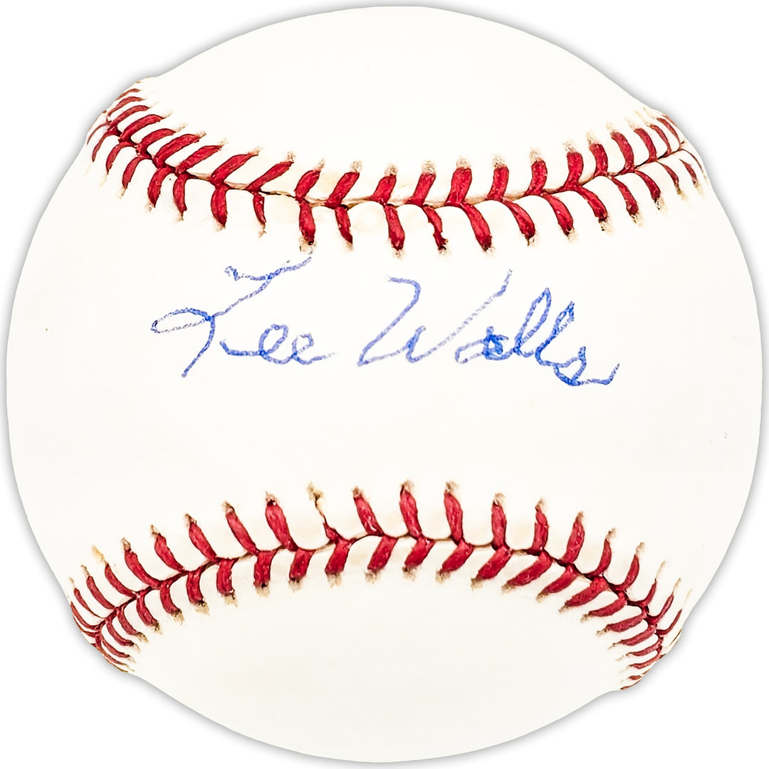 Lee Walls Autographed Signed AL Baseball Phillies, Dodgers Beckett QR #BM25295