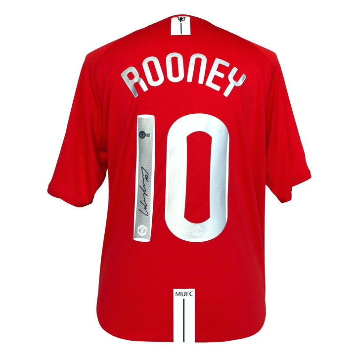 Wayne Rooney Autographed Manchester United Jersey BAS COA  Signed Futbol