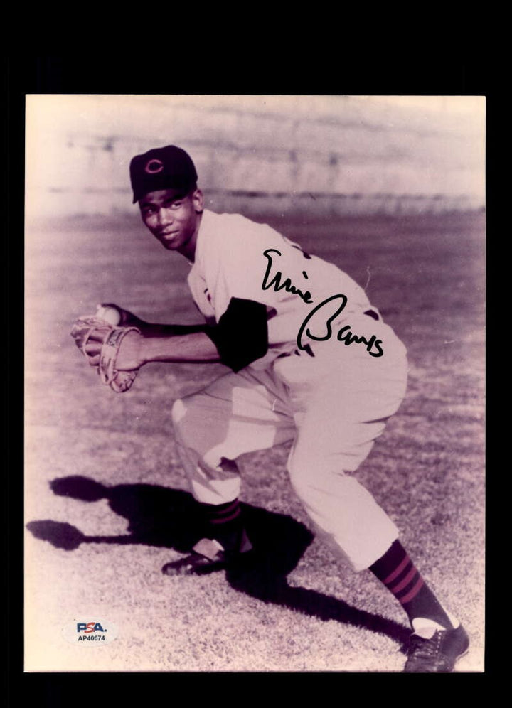 Ernie Banks PSA DNA Autographed 8x10 Photo Signed Cubs