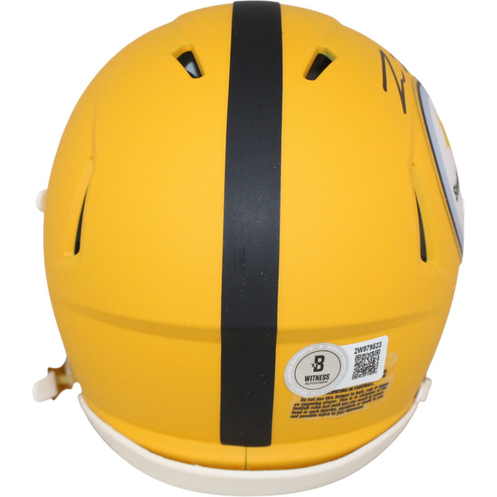 Pat Freiermuth Autographed Pittsburgh Steelers Mini Helmet 25 ALT Beckett 53145