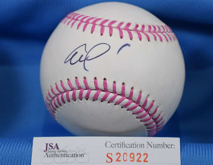 Carlos Correa Signed Jsa Coa Major League Oml Baseball Authentic Autographed