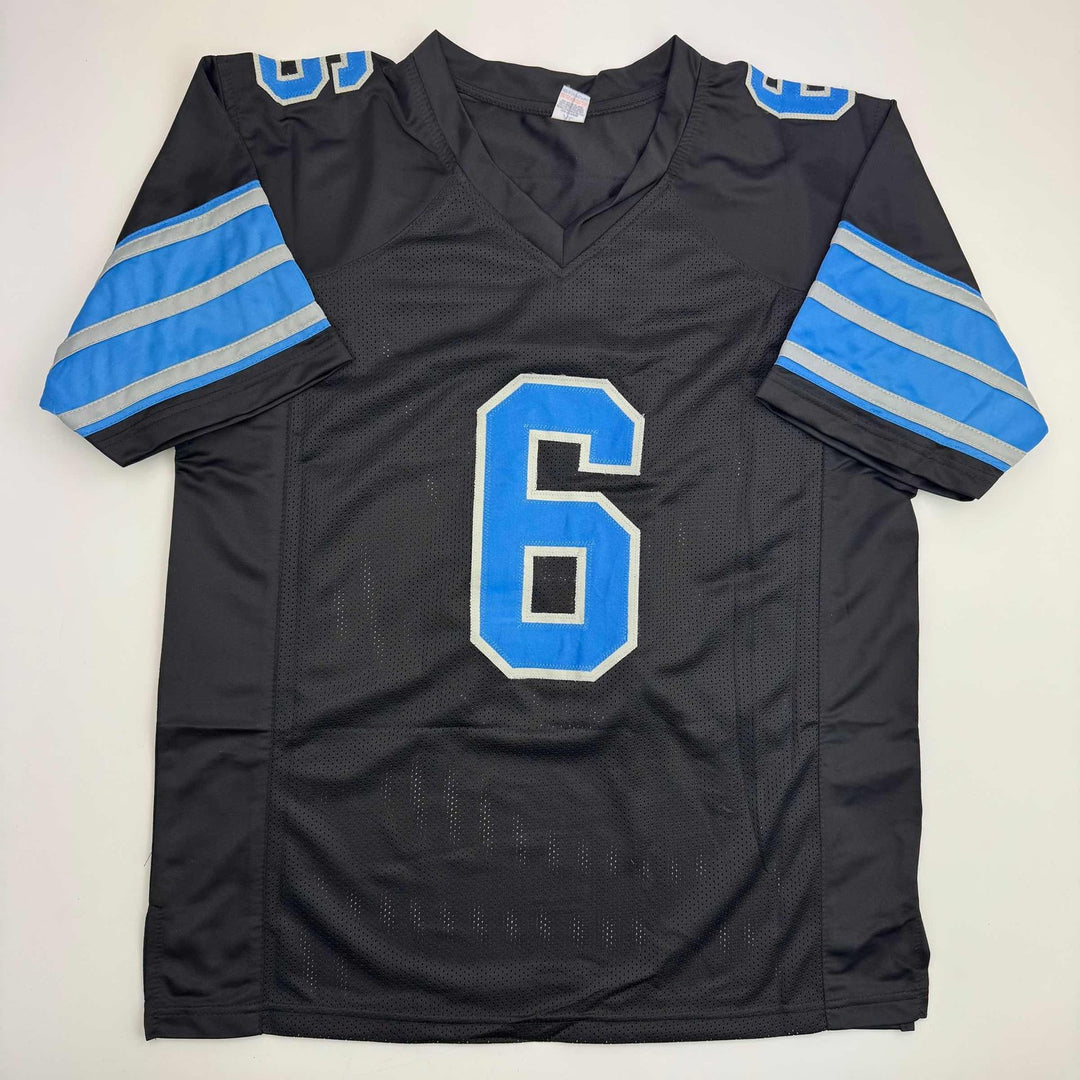 Autographed/Signed Terrion Arnold Detroit Black Jersey Beckett BAS COA