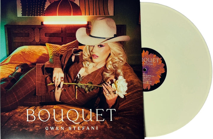 Gwen Stefani signed 2024 Bouquet 11.5x11.5 Art Card/LP/Vinyl Record FRAMED - COA