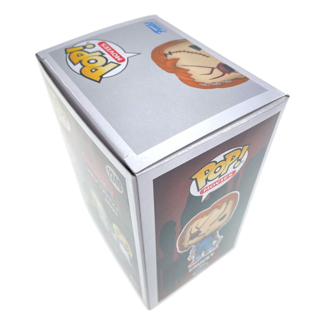 Chucky Funko Pop #1249 Autographed x3 Ed Gale Alex Vincent Edan Gross JSA COA