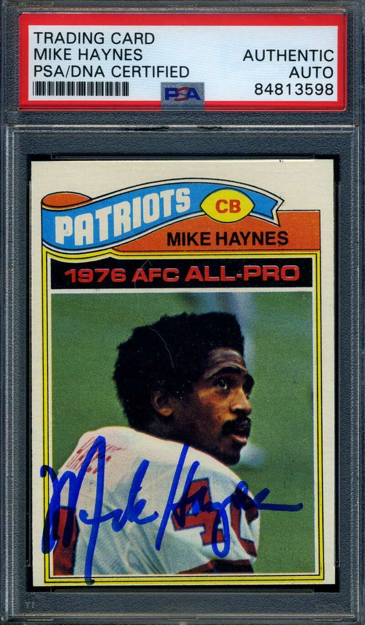 Mike Haynes PSA DNA Signed 1977 Topps Rookie Autograph