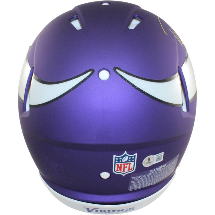 Randy Moss Autographed/Signed Minnesota Vikings Authentic Helmet Beckett 56317