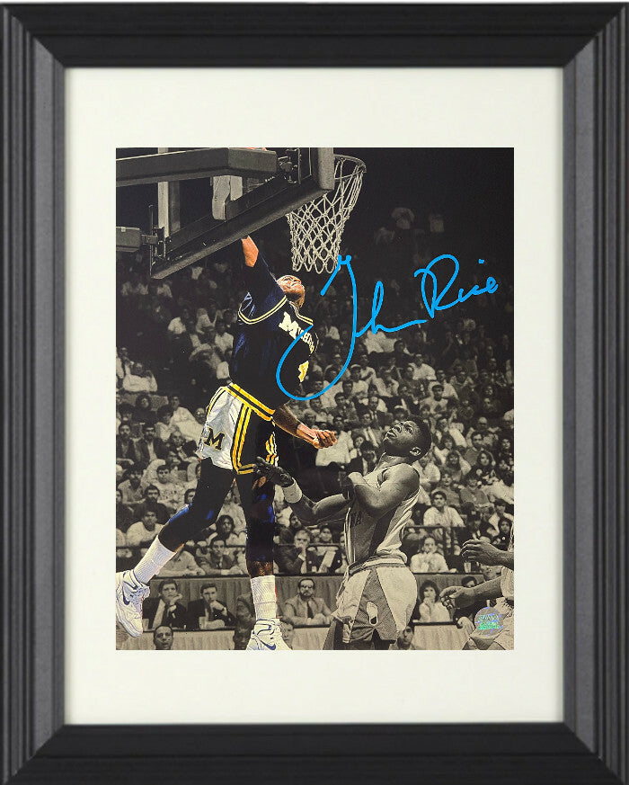 Glen Rice signed Michigan Wolverines 8x10 Photo - AWM Holo (National Champs)