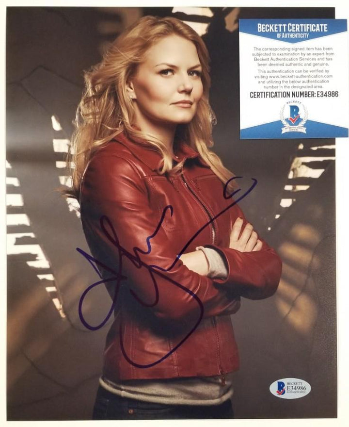 JENNIFER MORRISON Signed 8x10 Photo #2 Once Upon a Time Actress~ Beckett BAS COA