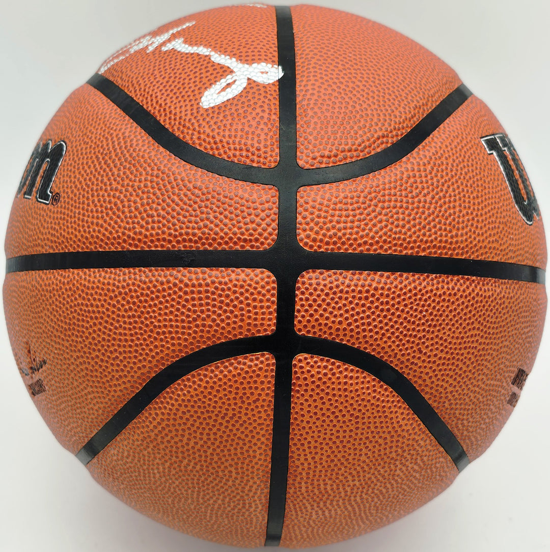 Dennis Rodman Auto Authentic Indoor/Outdoor Basketball Bulls "5X Champ" Beckett