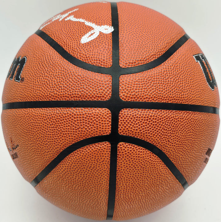 Dennis Rodman Auto Authentic Indoor/Outdoor Basketball Bulls "5X Champ" Beckett