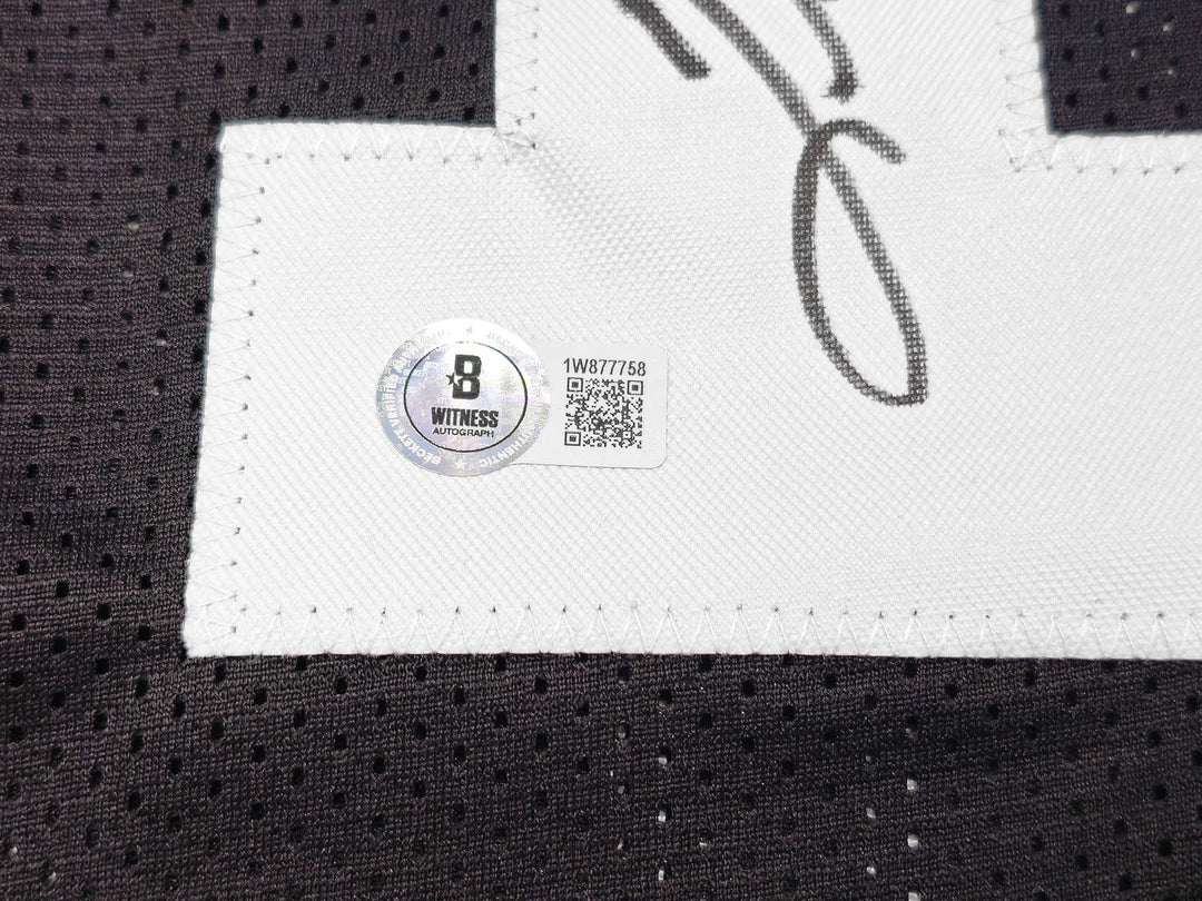 Pittsburgh Steelers Terry Bradshaw Signed Black Jersey Beckett Witness