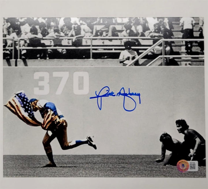 Rick Monday signed Saves the American Flag 8x10 Photo autograph ~ Beckett BAS