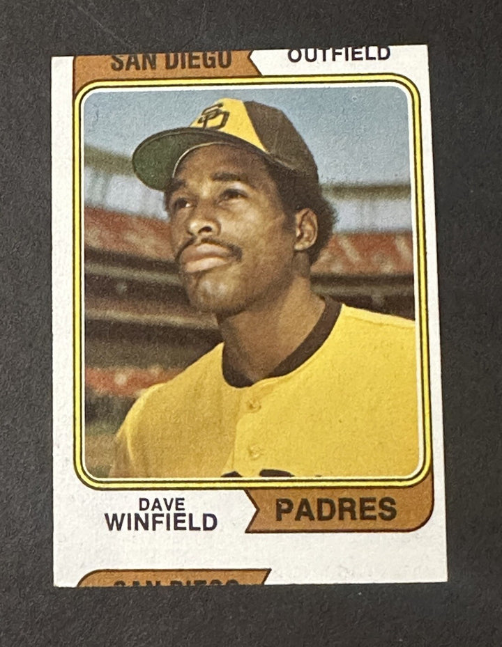 DAVE WINFIELD 1974 TOPPS #456 Rookie Error Cut Nm Beauty Padres HOF Rc