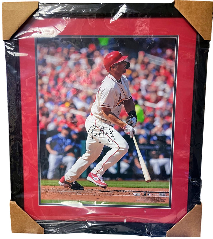Paul Goldschmidt signed St. Louis Cardinals 16x20 Hitting Photo Framed -FANATICS