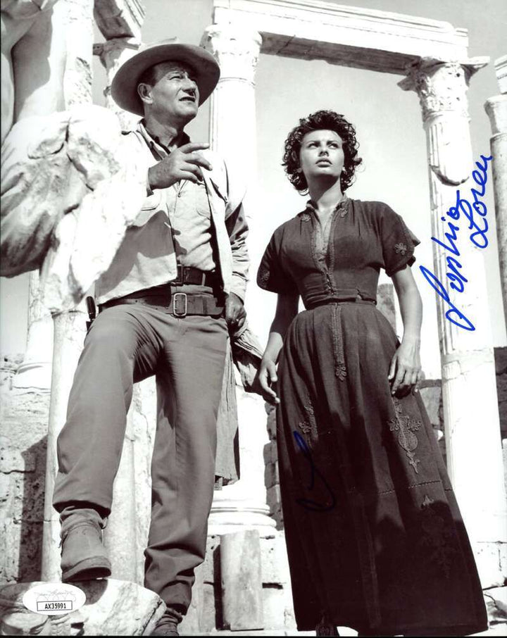 Sophia Loren JSA Coa Signed 8x10 Photo Autographed