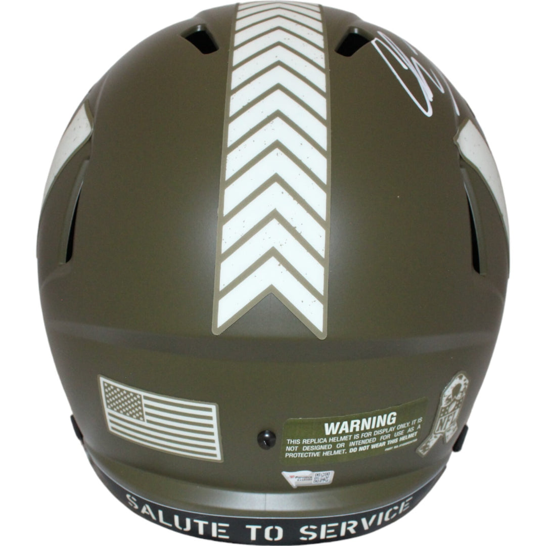 Chase Young Signed Washington Commanders F/S Salute 22 Helmet FAN 40956