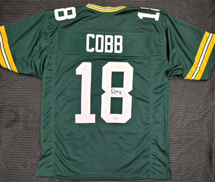 Randall Cobb signed Pro Style Green Bay Packers Jersey autograph ~ JSA Witness