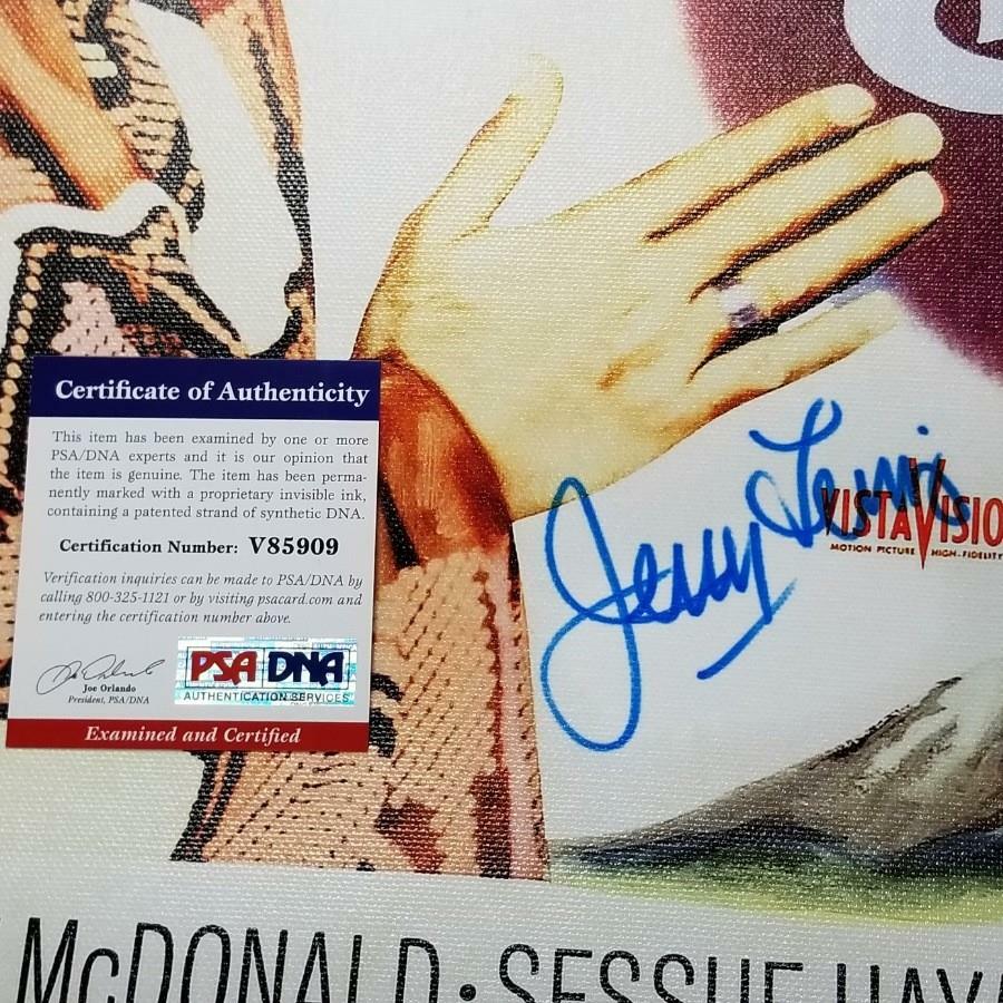Jerry Lewis signed 16x20 Canvas Photo The Geisha Boy Autograph~ PSA/DNA COA