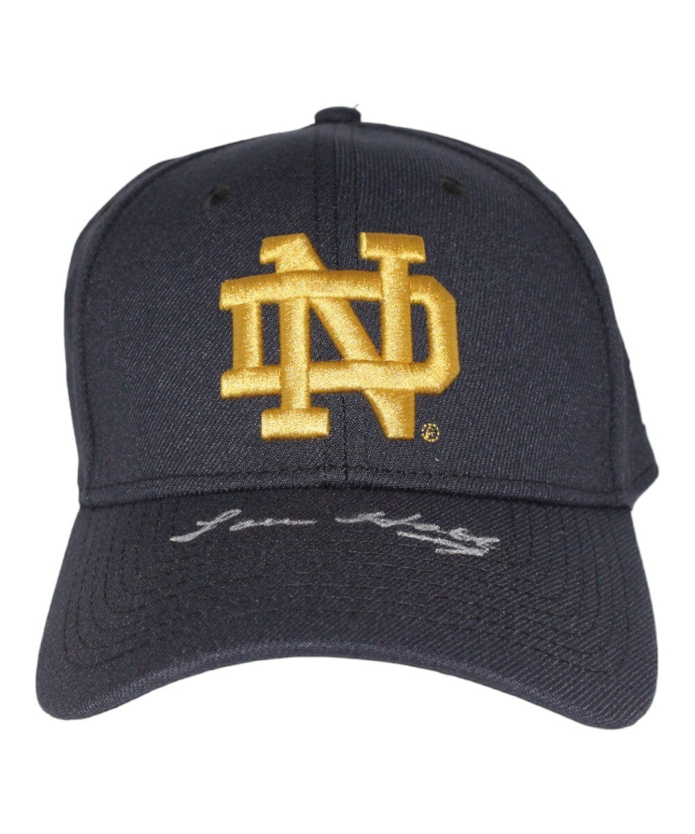 Lou Holtz Autographed/Signed Notre Dame Fighting Irish Hat Beckett 41183