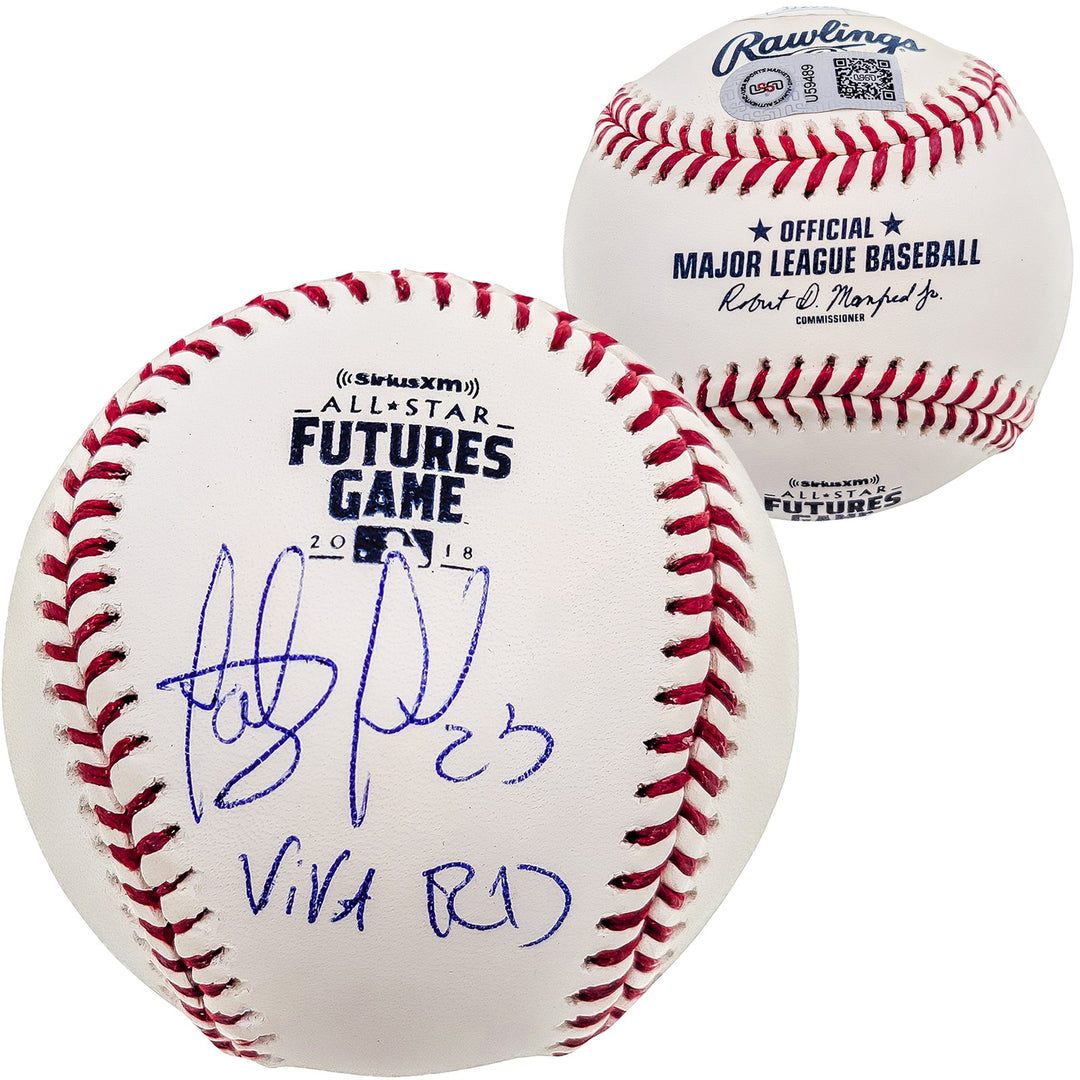 Fernando Tatis Jr Auto MLB 2018 All Star Futures Game Logo Baseball Viva RD JSA