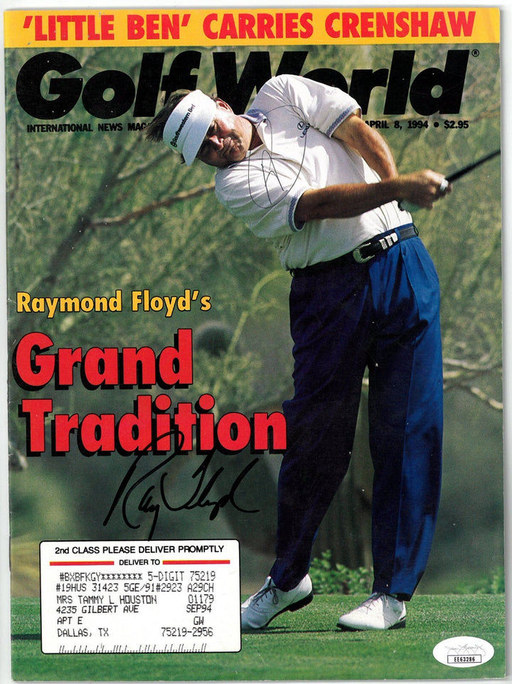 Raymond Floyd signed Golf World Full Magazine 4/8/1994- JSA #EE63286