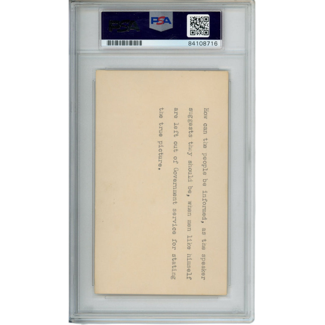 Lou Rymkus Lou Groza Bill Willis Autographed/Signed 3x5" Cut PSA Slabbed 54793